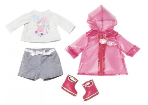 Baby Annabell kit pluie pour poupées de 43 cm rose 4 pièces