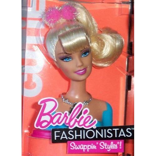 Barbie Fashionista Swappin Styles Swap out head Cutie