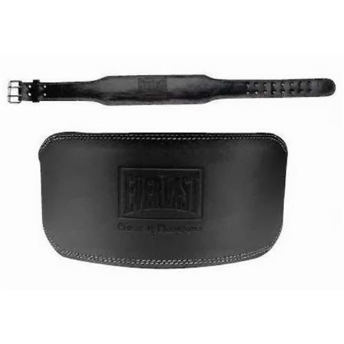EVERLAST Ceinture d'haltérophilie rembourrée Cuir 99 cm Noir