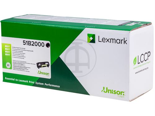Lexmark 51B2000 Toner laser Noir cartouche toner et laser - Cartouches toner et laser (Toner laser, Noir)