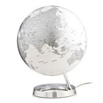 Globe terrestre iGlobe lumineux Chrome métal