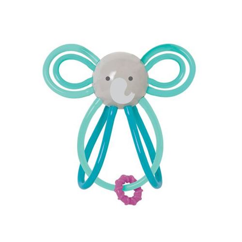 Manhattan Toy hochet Zoo Anneau de dentition d'éléphant 11,5 cm bleu clair