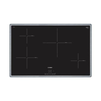 Bosch Serie 4 Pie845bb1e Table De Cuisson A Induction 4 Plaques De Cuisson Niche Largeur 78 Cm Profondeur 50 Cm Noir Avec Garnitures En Acier Inoxydable Plaque Induction Achat Prix Fnac