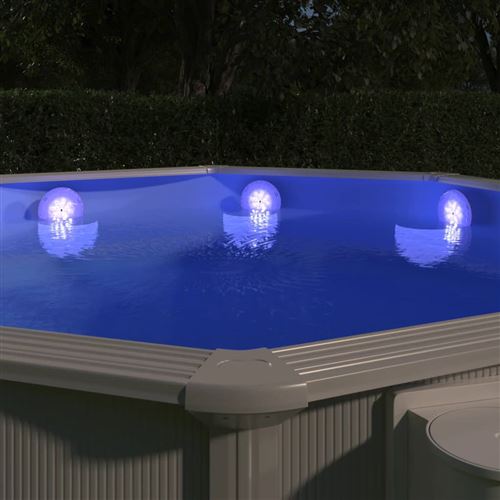 VidaXL Lampe LED flottante submersible de piscine avec télécommande