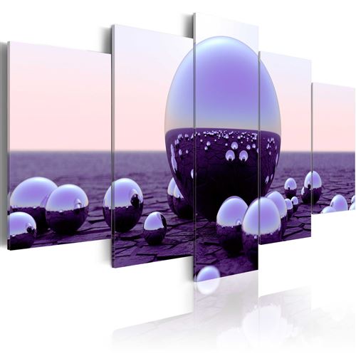 Tableau - purple balls - artgeist - 100x50