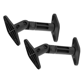 Audizio Hts20 Lot De 2 Supports Muraux Universels Et Réglables Pour Enceintes - Noir - 1