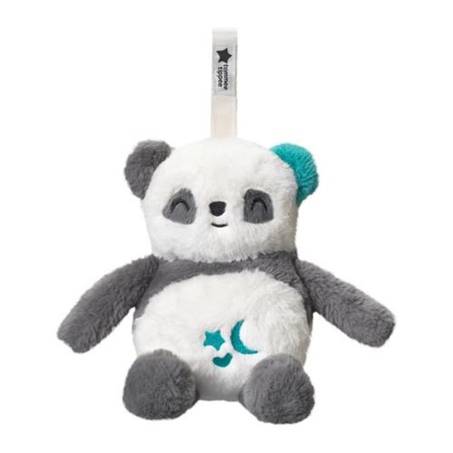 Peluche veilleuse de luxe avec CrySensor, 6 sons apaisants, USB, lavable en machine, Pippo le Panda