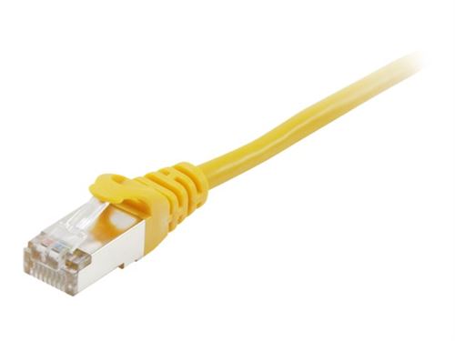 equip - Cordon de raccordement - RJ-45 (M) pour RJ-45 (M) - 50 cm - SFTP, PiMF - CAT 6a - moulé, bloqué - jaune