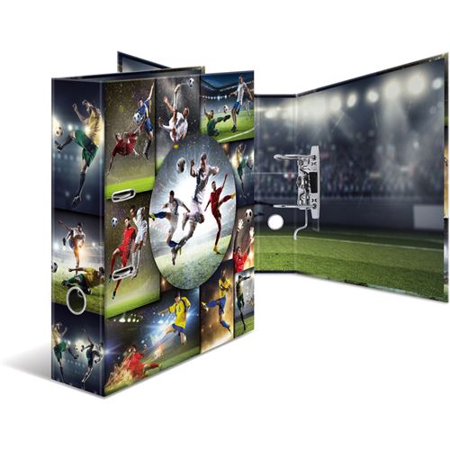 Herma Classeur À Levier À Motifs 'Football', Dos: 70 Mm,