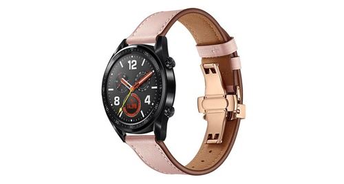 Bande de bracelet de montre-bracelet en cuir de boucle de