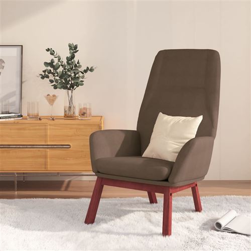 Non Communiqué Taupe Vidaxl Relaxstoel Tissu