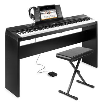 Piano numérique blanc mat - FunKey DP-1088 WM - Set inclus banc