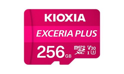 KIOXIA EXCERIA PLUS - Carte mémoire flash - 256 Go - A1 / Video Class V30 / UHS-I U3 / Class10 - microSDXC UHS-I