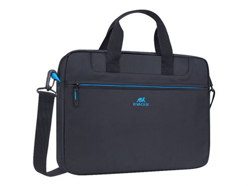 Riva Case Regent series 8037 - Sac à bandoulière pour ordinateur portable - 15.6 - noir