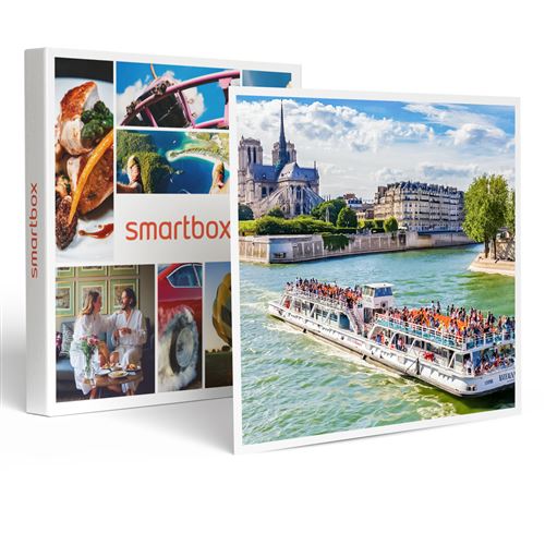 SMARTBOX - Coffret Cadeau Croisière sur la Seine en bateau-mouche en famille pour 2 adultes et 1 enfant-Sport & Aventure