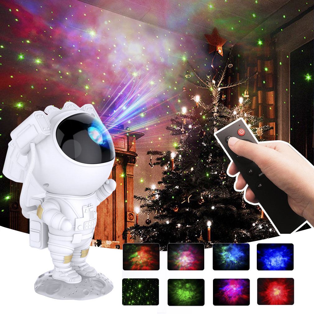 Projecteur Galaxie Télécommandé Astronaut, Projecteur Ciel étoilé LED, Veilleuse Rotative à 360°, Idéal Pour La Décoration De Chambre à Coucher | Leroy Merlin