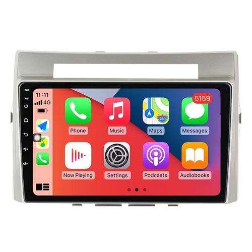 Autoradio Multimédia RoverOne CarPlay Android Auto GPS pour Toyota Corolla Verso 2004-2009