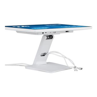 iiyama ProLite T2452MSC-W1 - Écran LED - 24" (23.8" visualisable) - écran tactile - 1920 x 1080 Full HD (1080p) - IPS - 400 cd/m² - 1000:1 - 14 ms - HDMI, DisplayPort - haut-parleurs - blanc