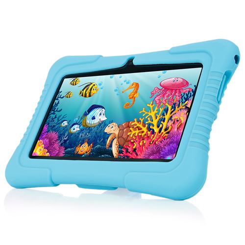 Tablette Enfant 7 Pouces, Veidoo Android 2Go+32Go, Écran Tactile Hd, Contrôle Parental, Éducative - Bleu