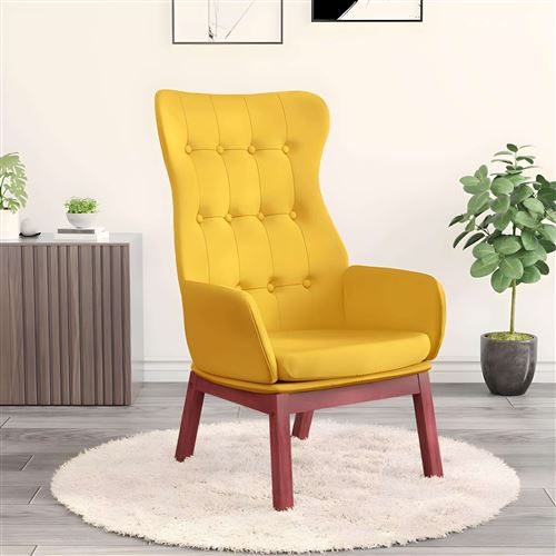VIDAXL - Fauteuil Relax - Jaune - Image 2