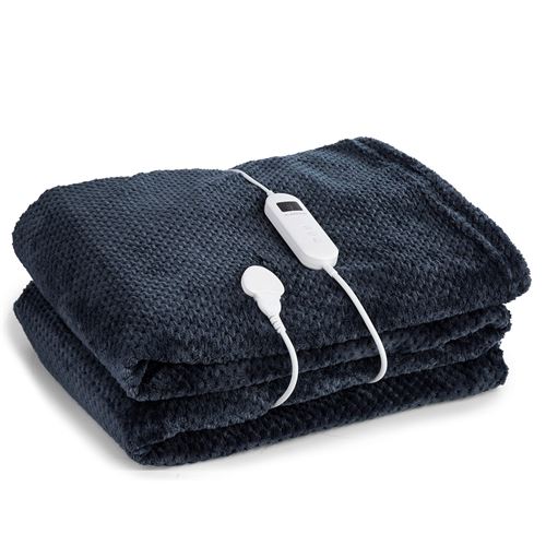 Klarstein Dr. Watson Couverture Chauffante 160 W 9 Niveaux De Température 200X180 Cm Anthracite