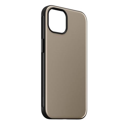 Coque pour iPhone 13 Soft-touch Compatible MagSafe Métal Nomad Marron