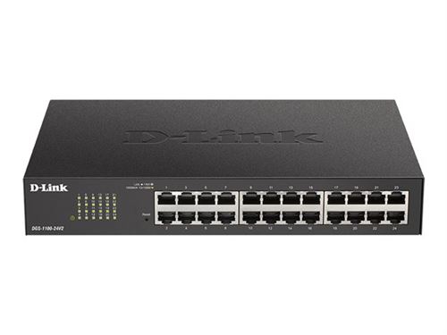 D-Link Gris Dgs-1100-24V2 Géré L2 Gigabit Ethernet (10/100/1000) 1U Noir, - Neuf - Image 6