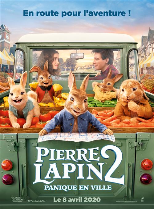 Pierre Lapin 2 - 2020 - Panique en Ville - 116x158cm - Affiche