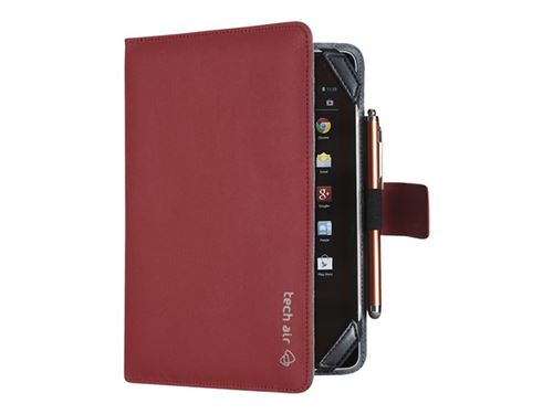 techair TAXUT013 - Coque de protection pour tablette / lecteur eBook - polyester jacquard - rouge - 8 - pour Samsung Galaxy Tab 3 (8 )