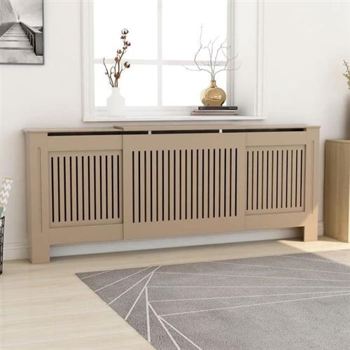 vidaXL Cache-radiateur bois d'ingénierie 205 cm