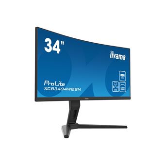 Ecran PC Iiyama ProLite XCB3494WQSN-B1 34" Ecran incurvé UWQHD Noir mat