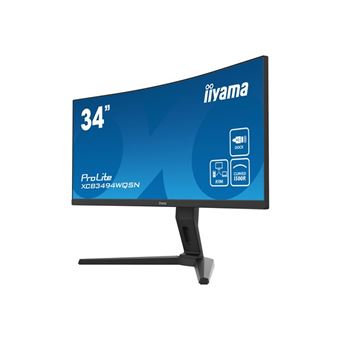 Ecran PC Iiyama ProLite XCB3494WQSN-B1 34" Ecran incurvé UWQHD Noir mat