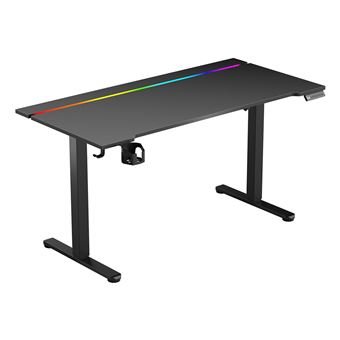 Bureau électrique réglable en hauteur ACGAM JSD5-A1-02 avec bande lumineuse LED RVB - 1