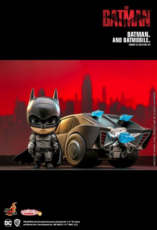DC Comics, Coffret Crusader Batmobile avec figurine Batman