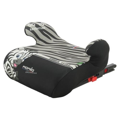 Rehausseur fixations isofix ALPHIX 135-150 cm R129 – de 8 à 12 ans – Fabrication française - Avec accoudoirs - Noir