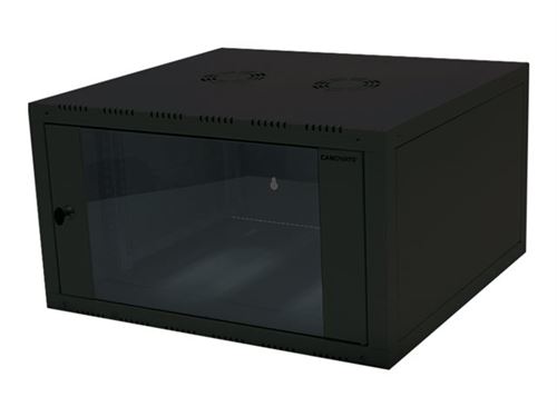 LogiLink - Armoire - montable sur mur - noir, RAL 9005 - 6U - 19