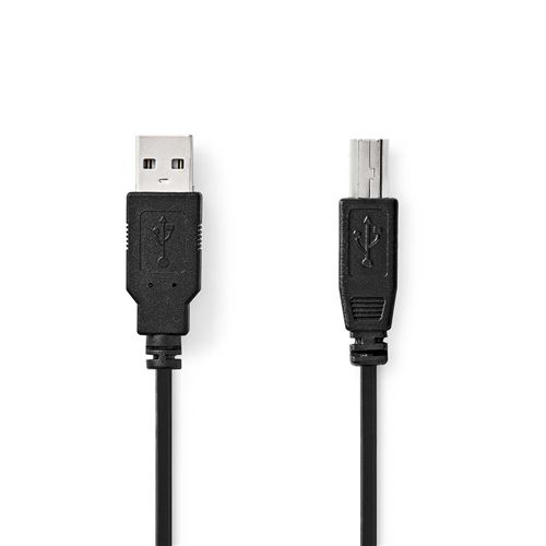 Nedis - C&acirc;ble USB - USB (M) pour USB type B (M) - USB 2.0 - 3 m - noir