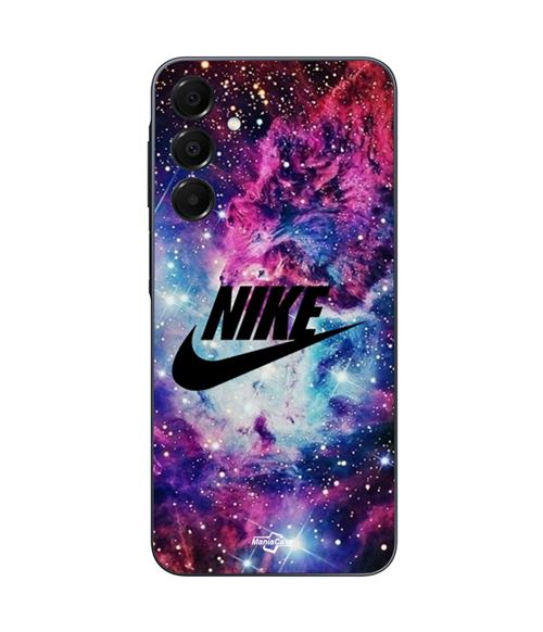 Coque Samsung Galaxy A16 nike logo noir stylé Rose Vif Violet Bleu Maniacase
