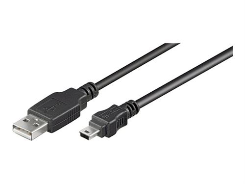 goobay - Câble USB - USB (M) pour mini USB type B (M) - USB 2.0 - 1.8 m - noir