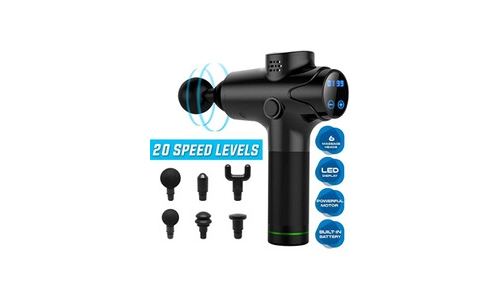 Affichage lcd profession pistolet de massage pour douleur musculaire exercice relaxation minceur mise en forme - noir