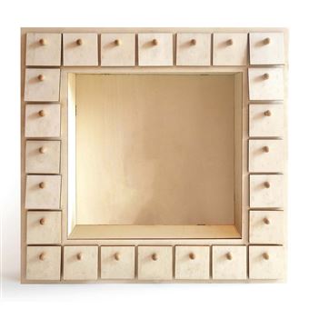 Calendrier de l'Avent carré en bois 32 x 32 cm - 1