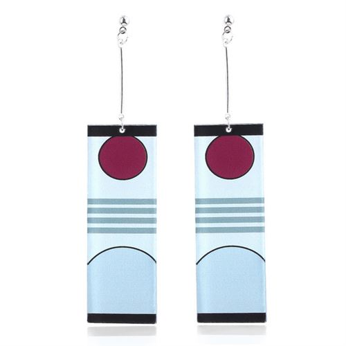 Boucles d'oreilles pour femmes Tueur de démons en acrylique cosplay anime, une paire (A2)