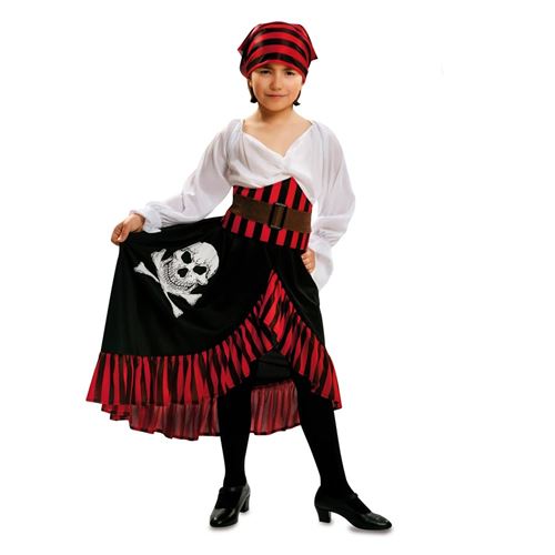 Déguisement Robe Noire Pirate Fille 7/9 Ans Noir 200585 Unimasa 7/9 ANS - 200585 Unimasa