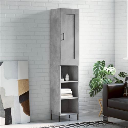 Vidaxl Gris Buffet Haut - Béton - Image 3