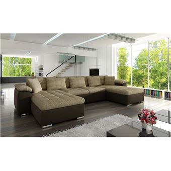 28319 sur chlo design canap panoramique convertible pu tissu clea beige et chocolat rversible achat prix fnac - Canape Panoramique Convertible 28319 sur chlo design canap panoramique convertible pu tissu clea beige et chocolat rversible achat prix fnac - Canape Panoramique Convertible