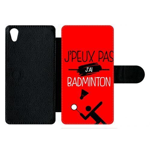 Etui sony xperia z5 j peux pas j ai badminton 6