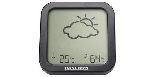 Thermo-hygromètre Basetech anthracite
