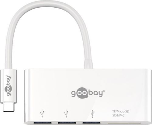 Hub USB type C avec 3x USB 3.0 + carte SD et Micro SD