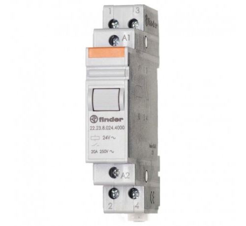 Finder 22.23.8.230.4000 Modular Relay 1 NO + 1 NC 230VAC 20A
