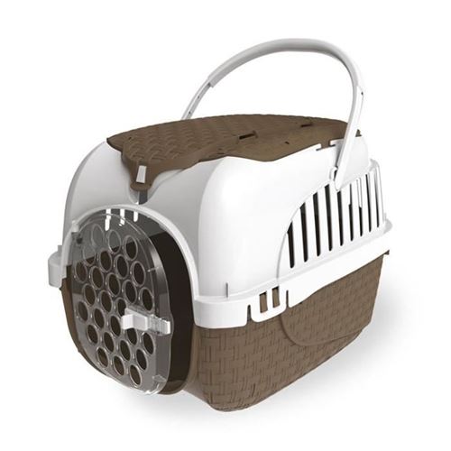 Cage de transport Tour 2 maxy Taupe. taille 38 X 58 X 37 cm.pour petit chiens ou chats - Bama pet - FL-517591